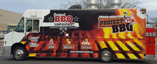 Project BBQ food truck found in Downtown Las Vegas.
