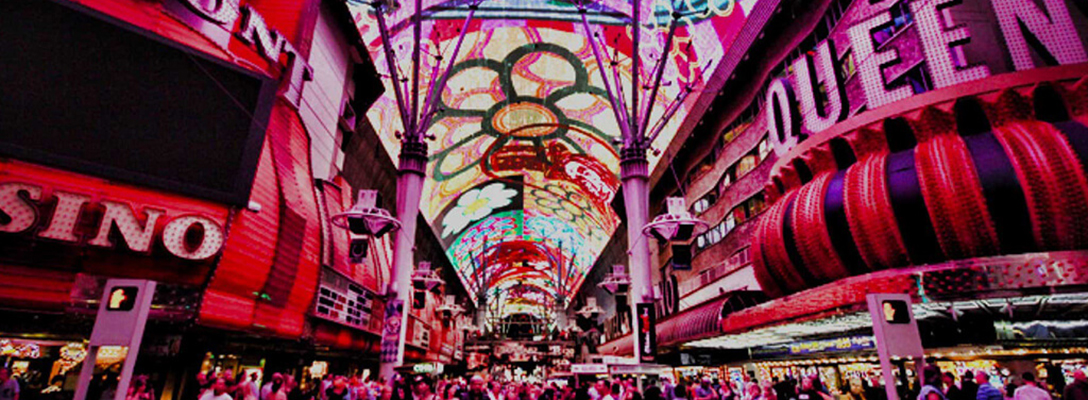 Downtown Las Vegas Fremont Street Experience at Night