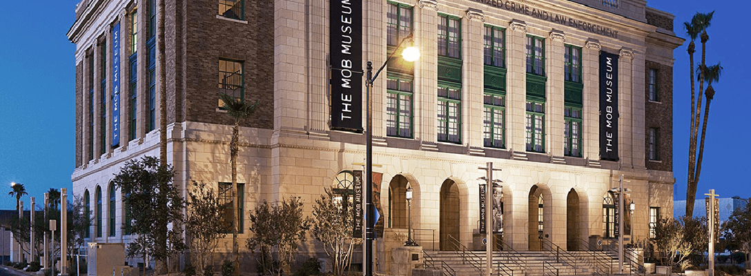 Exterior View of Mob Museum Las Vegas