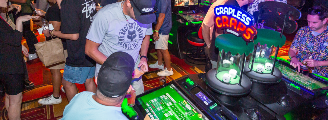 Men Playing Crapless Craps ETG at Golden Gate Casino