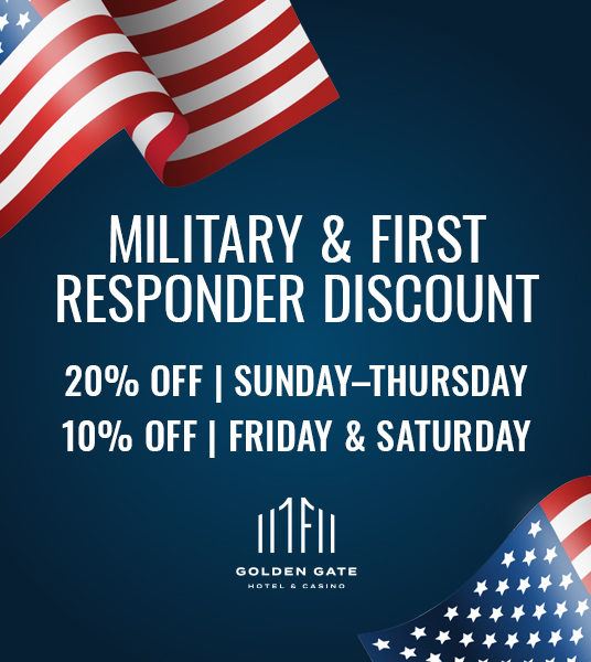 Las Vegas Military Discount at Golden Gate Hotel & Casino