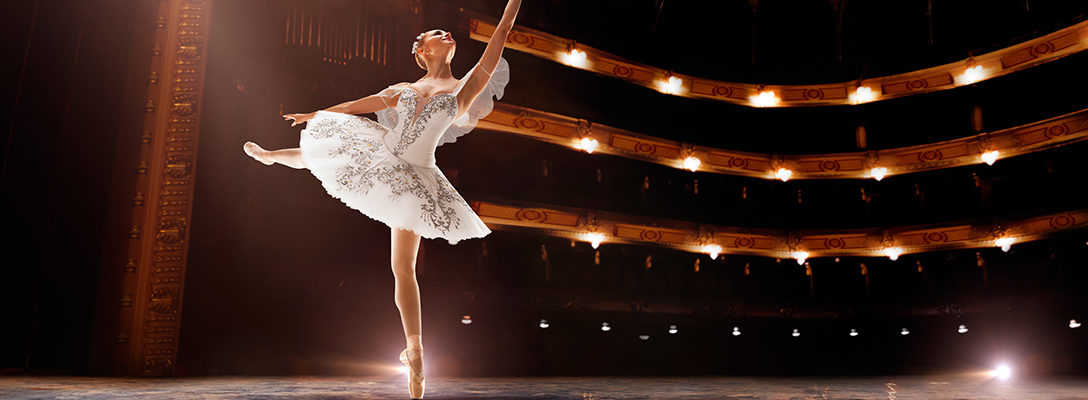 Ballerina Performing in Holiday Play in Las Vegas