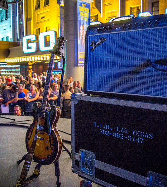 Electric Guitar on Fremont Street Concert Stage