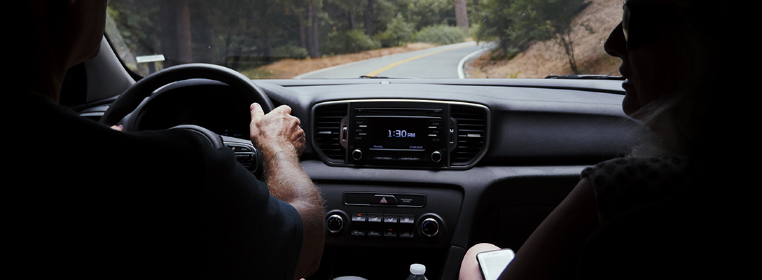 Couple on a Drive from Portland to Las Vegas