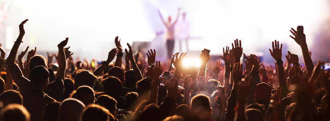 Crowd Having Fun at Las Vegas Music Festival Weekend