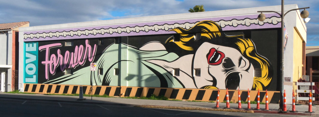 D* Face “Love Forever” Downtown Las Vegas Mural