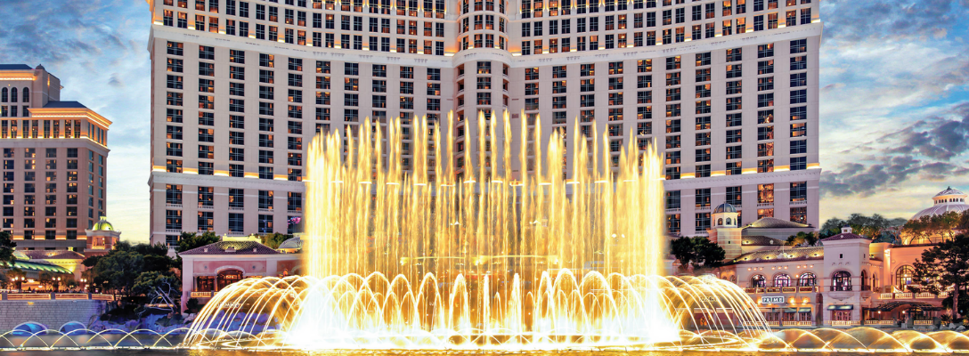 Famous Las Vegas Landmark at the Bellagio Fountains