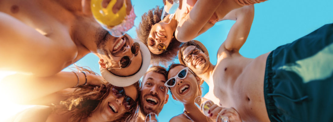 Friends in a Enjoying Las Vegas Summer Activities
