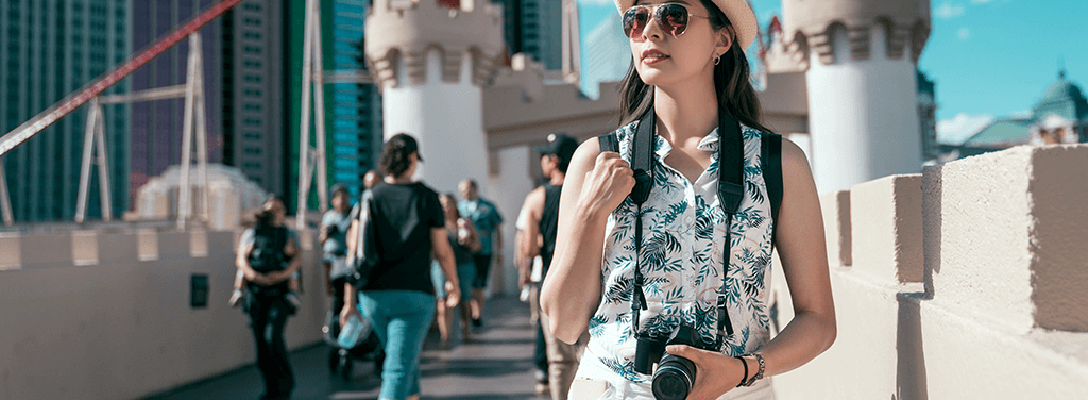 Woman Exploring Las Vegas