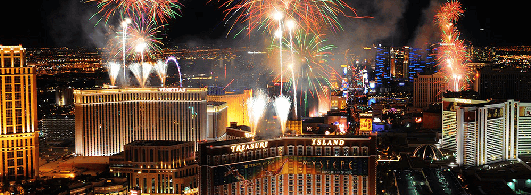 Las Vegas Fireworks for New Year’s Eve
