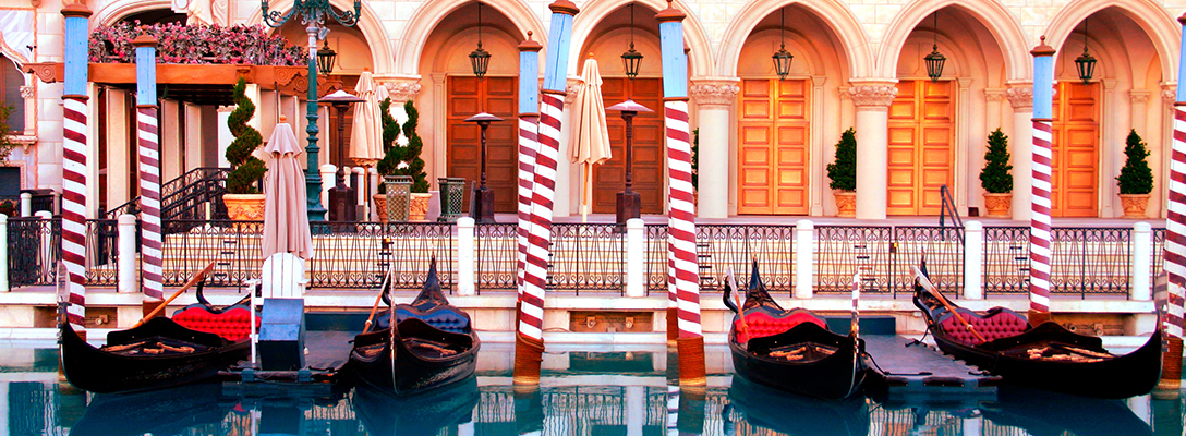 Gondola Rides in Venetian Canals Las Vegas