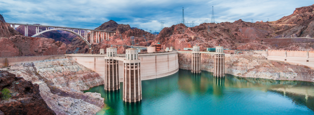 Historical Hoover Dam Near Las Vegas