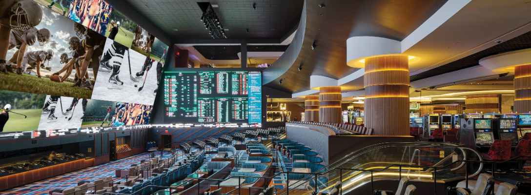 Interior of Circa Sports Sportsbook for NHL Betting