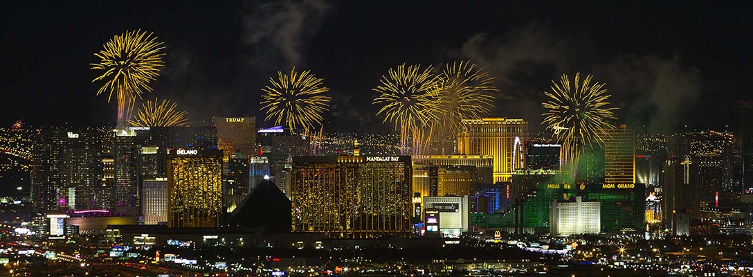 Mandalay Bay Fireworks Show in Las Vegas