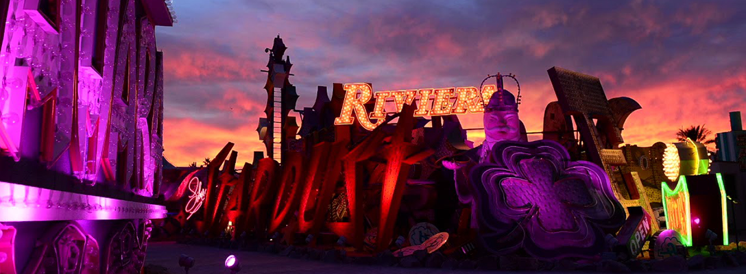 Neon Museum at Sunset