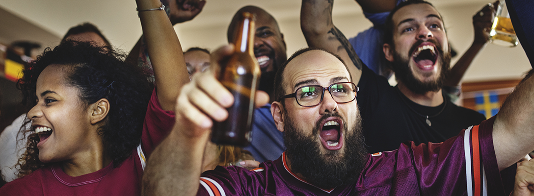 People Celebrating Football Game Win