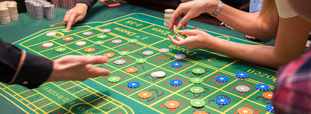 People Playing Craps at Las Vegas Casino