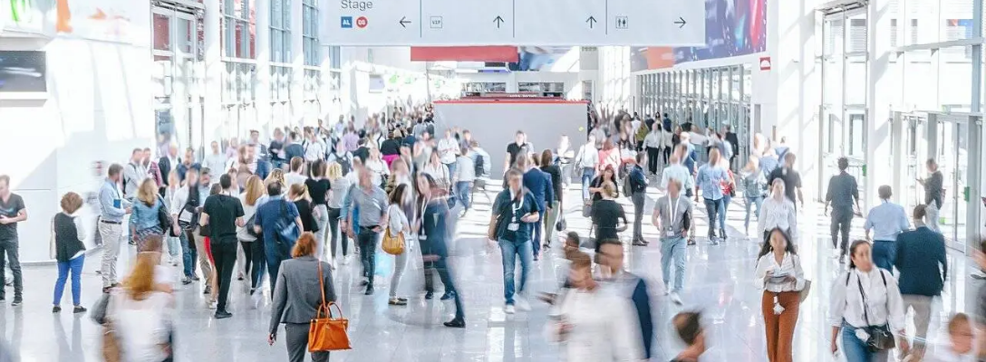 People Walking in Las Vegas Convention Space