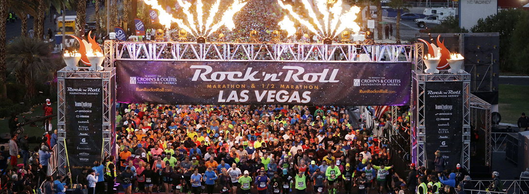 Runners Starting Las Vegas Rock 'n' Roll Marathon