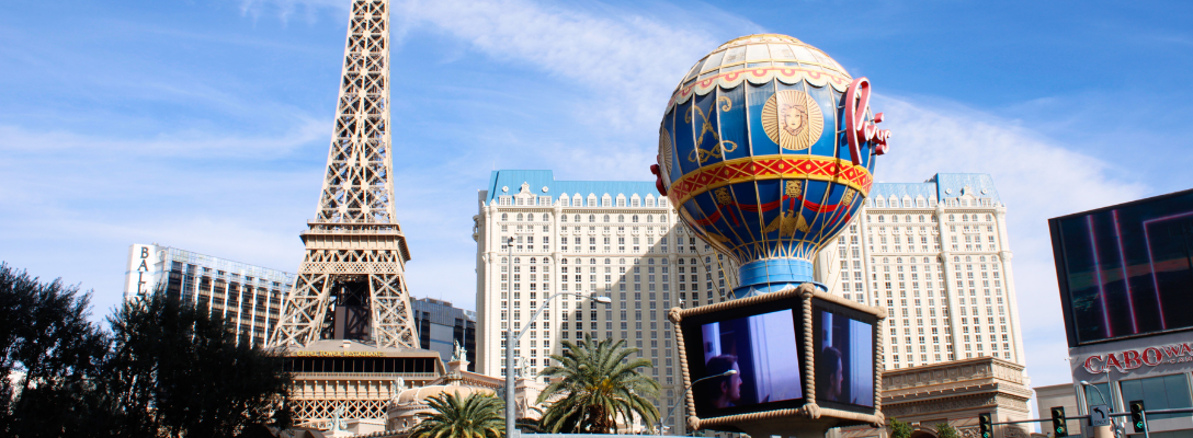 The Eiffel Tower at Paris Las Vegas on the Strip
