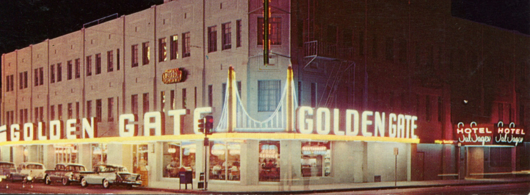 Vintage Photo of the Golden Gate Hotel in Las Vegas