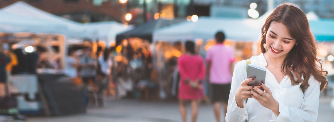 Woman at First Friday Street Festival in Las Vegas