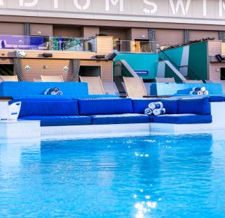 water couch at stadium swim in downtown las vegas